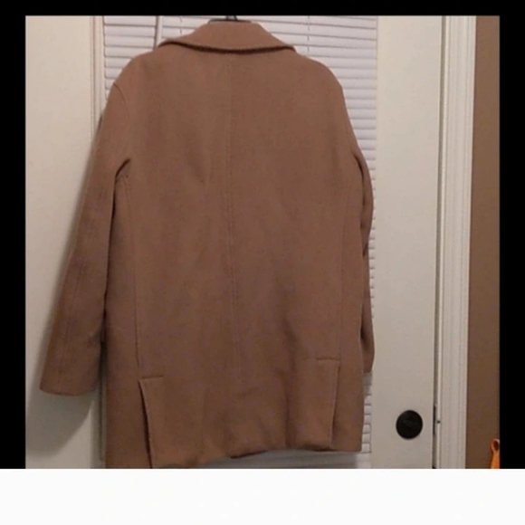 J. Crew Cashmere Women's Camel Pea Coat - Picture 2 of 4